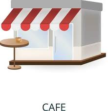 Cafe Outline Vector Art Icons And