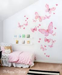 Buy Pink Erfly Mural Set Flying