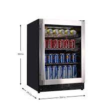 Magic Chef Beverage 23 4 In 154 12 Oz Can Beverage Cooler Stainless Steel