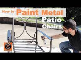 How To Paint Metal Patio Chairs Step