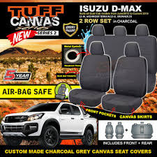 Tuff Canvas Charcoal Seat Covers Isuzu