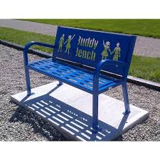 Paris 4 Ft Blue Buddy Bench 460 343