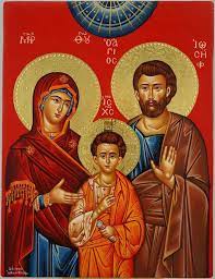 Holy Family Icon Theotokos St Joseph