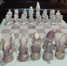 Vintage African Style Chess Set King 7