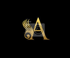 Classy Gold Letter A Logo Icon