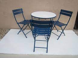 Salterini Style Round Metal Patio Table