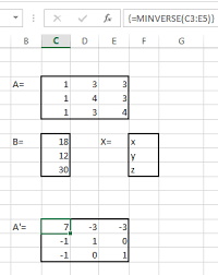 Solve Linear Equations In Excel