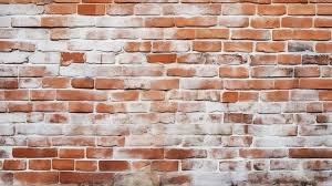 White Filled Red Brick Wall Texture A