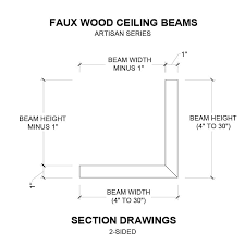 hand hewn faux wood ceiling beams 2