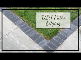 Diy Patio Edging Garden Renovation