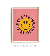 Girl Nursery Decor Smiley Face Poster