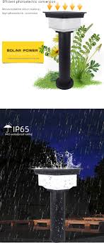 Round Pole Solar Garden Lights 5w 2700k