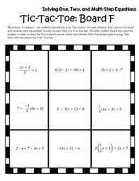 Solving Multi Step Equations Game