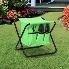 Outsunny Folding Garden Stool Chair W