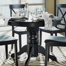 Home Styles Round Pedestal Dining Table Black
