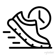 Running Foot Icon Outline Running Foot