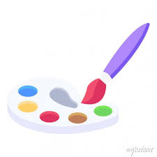 An Icon Design Of Drawing Colors