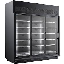 Black Glass Door Merchandiser Freezer