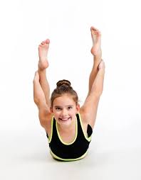 kids gymnastics beam stock photos