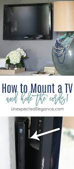 How To Mount A T V And Hide The Cords