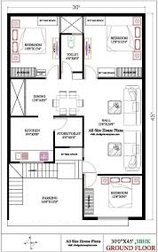 30x45 House Plan East Facing 30x45