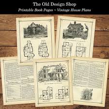 Antique House Plans Vintage Printable