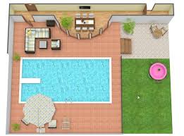 Spacious Swimming Pool Landscape Design
