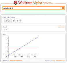Solving Equations With Wolfram Alpha