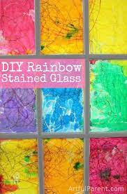 Rainbow Stained Glass Window