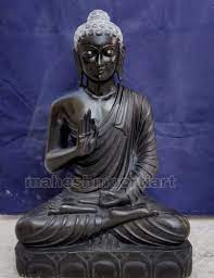Black Stone Buddha Statue Home At Rs