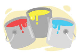 Paint Bucket Icon With Primary Color