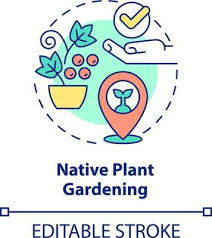Native Plant Gardening Concept Icon