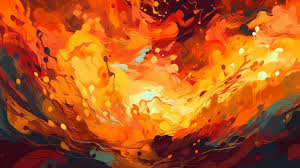 A Fiery Abstract Background Warm Color