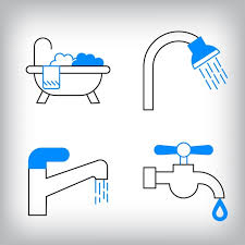 Linear Faucet Shower Head And Bathtub