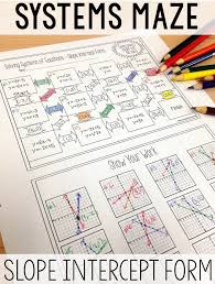 Solving Systems Of Equations Maze