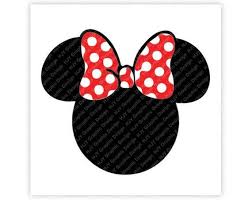 Minnie Mouse Dots Bow Head Icon