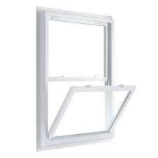 Argon Glass Double Hung White Vinyl Fin