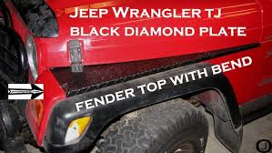 Fits Jeep Wrangler Tj Black Alum