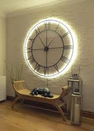 Skeleton Wall Clock With Led Backlight