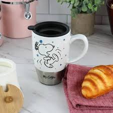 Mr Coffee Snoopy Time 15 Oz Ceramic