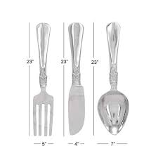 Aluminum Silver Knife Spoon
