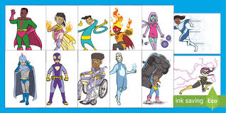 Superhero Cut Outs Primary Resources