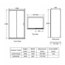 Rectangular Shower Enclosure