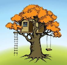 Cartoon Tree House Vector Images