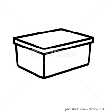 Food Plastic Box Icon Plastic