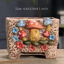 Lovely Mushroom Planter Ceramic 7