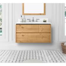Home Decorators Collection Ventford Reclaimed 36 In Bath Vanity In Brushed Light Oak With Vanity Top With White Basin