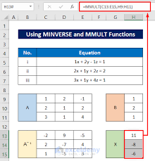 Solve System Of Equations In Excel