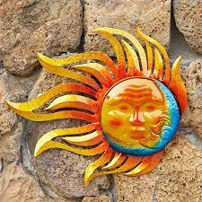 Sun Metal Wall Art Outdoor Decor Sun