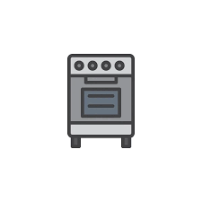 Apple Pie In An Oven Line Icon Stock